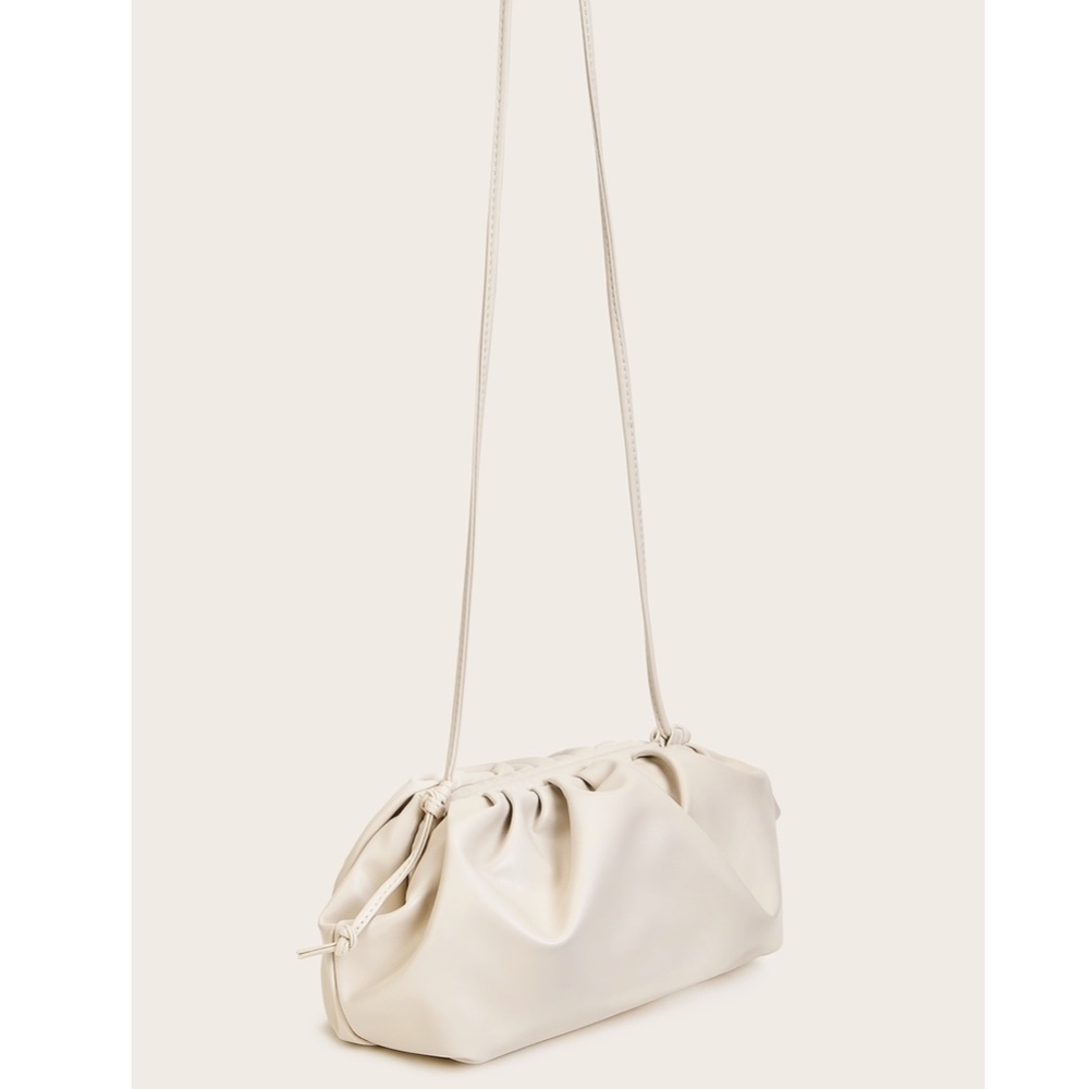 Clutch Pouch Ruched Vegan Leather - Picture 7 of 10